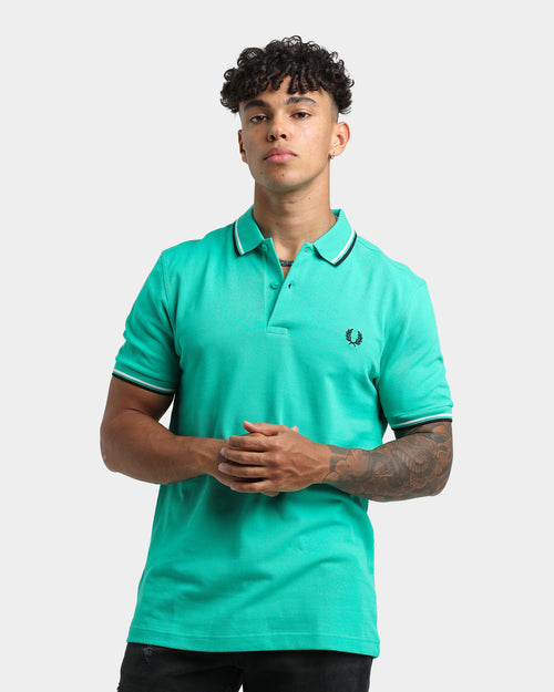 Fred Perry Twin Tipped Polo Shirt Dark Mint