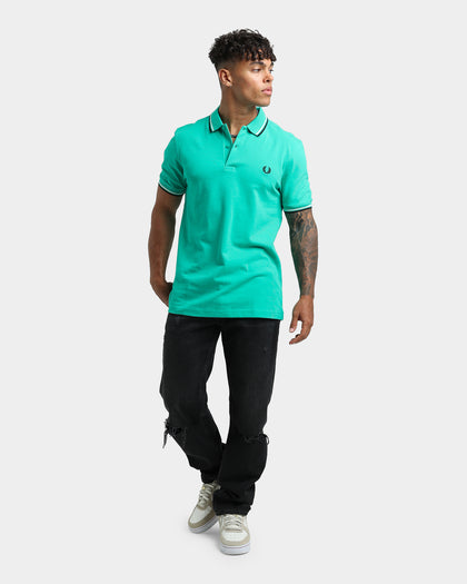 Fred Perry Twin Tipped Polo Shirt Dark Mint