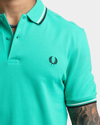 Fred Perry Twin Tipped Polo Shirt Dark Mint