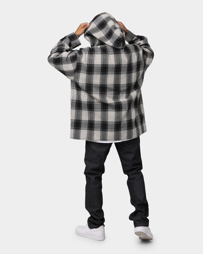 XXIII Tribe Flannel Hoodie Black/White