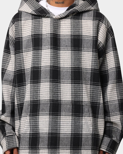 XXIII Tribe Flannel Hoodie Black/White