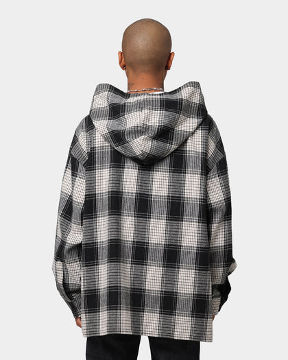 XXIII Tribe Flannel Hoodie Black/White