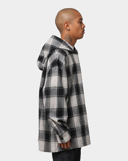 XXIII Tribe Flannel Hoodie Black/White
