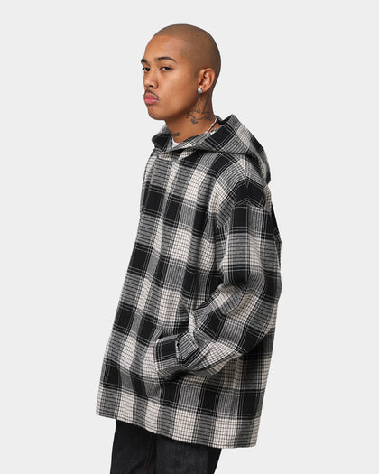 XXIII Tribe Flannel Hoodie Black/White