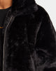 XXIII Baller Fur Jacket Black