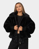XXIII Baller Fur Jacket Black