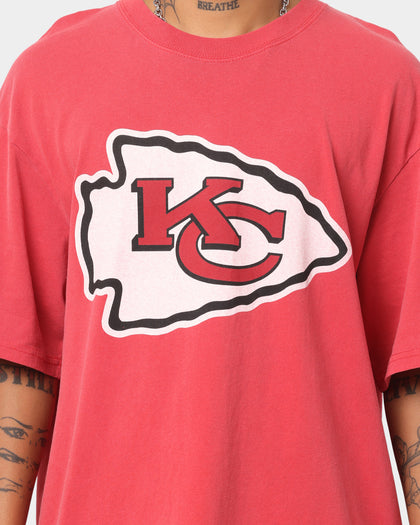 Mitchell & Ness Kansas City Chiefs Big Logo Vintage T-Shirt Faded Red