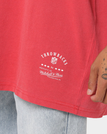 Mitchell & Ness Kansas City Chiefs Big Logo Vintage T-Shirt Faded Red