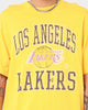 Mitchell & Ness Los Angeles Lakers Vintage Ivy Arch T-Shirt Faded Yellow