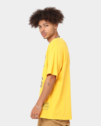 Mitchell & Ness Los Angeles Lakers Vintage Ivy Arch T-Shirt Faded Yellow