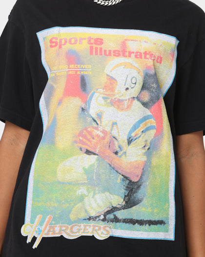 Mitchell & Ness Los Angeles Chargers NFL Sports Illustrated Cover Vintage T-Shirt Faded Black