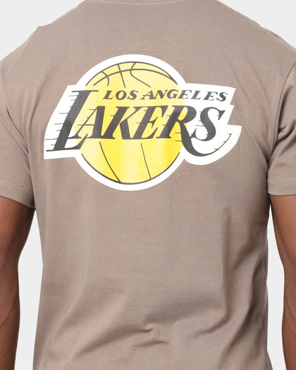 Mitchell & Ness Los Angeles Lakers Team Tonal Logo Short Sleeve T-Shirt Walnut