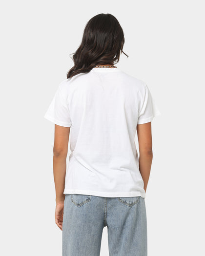 Obey Women's Italicized T-Shirt White