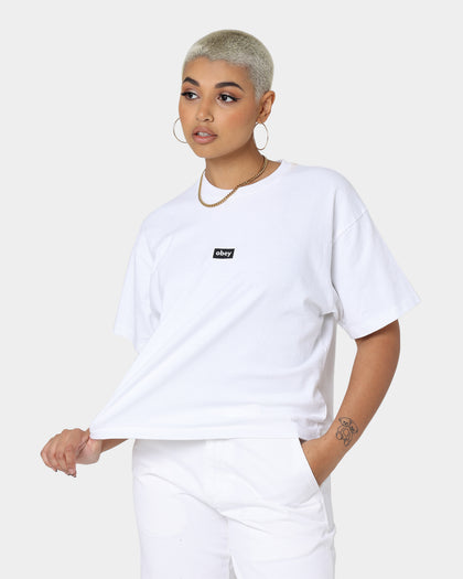 Obey Women's Obey Tag T-Shirt White