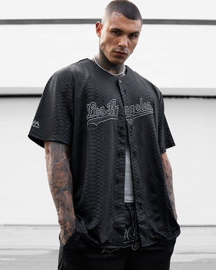 Majestic Athletic Los Angeles Dodgers Animal Wordmark Jersey Black