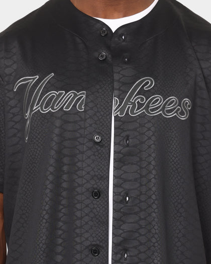 Majestic Athletic New York Yankees Animal Wordmark Jersey Black Snake Print