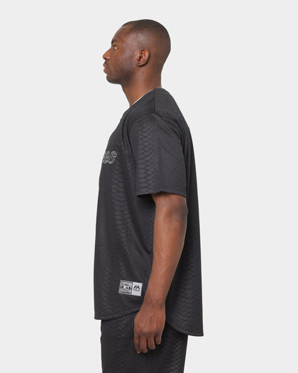 Majestic Athletic New York Yankees Animal Wordmark Jersey Black Snake Print