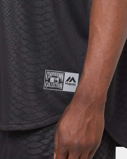 Majestic Athletic New York Yankees Animal Wordmark Jersey Black Snake Print