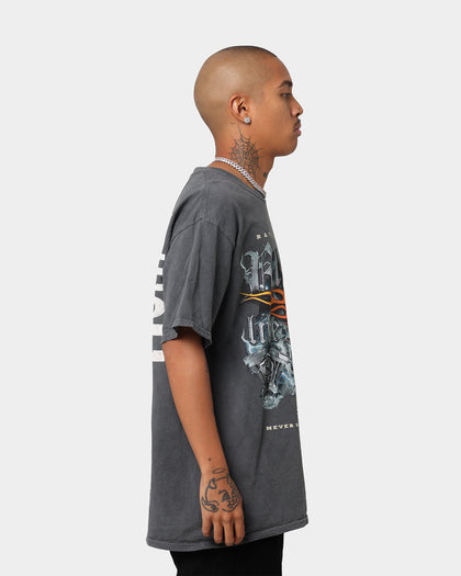 Rats Get Fat Ride Like Hell Vintage T-Shirt Black Dye