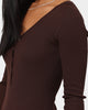 XXIII Women's Inez Long Sleeve Dress Chocolate