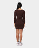 XXIII Women's Inez Long Sleeve Dress Chocolate