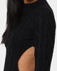 XXIII Women's Melina Knit Long Sleeve Dress Black