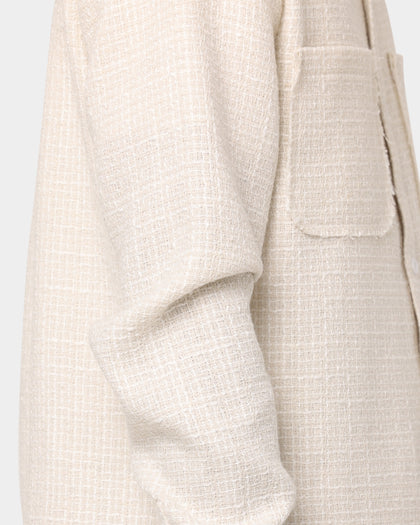 XXIII Corfu Raw Edge Flannel Cream