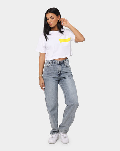 Calvin Klein Women's Hero Logo Crop Top White