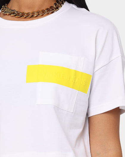 Calvin Klein Women's Hero Logo Crop Top White