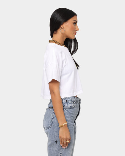 Calvin Klein Women's Hero Logo Crop Top White