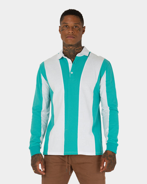 XXIII Fly Rugby Long Sleeve T-Shirt Green/White
