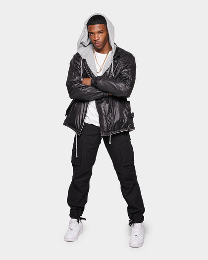 XXIII Lawless Reversible Hooded Jacket Black/Grey