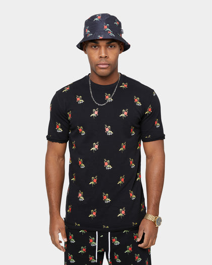 Carre Ament Repeat Rugueux Short Sleeve T-Shirt Black