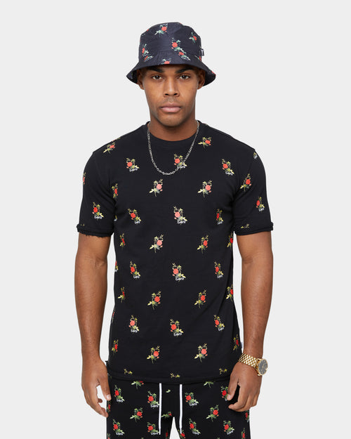 Carre Ament Repeat Rugueux Short Sleeve T-Shirt Black