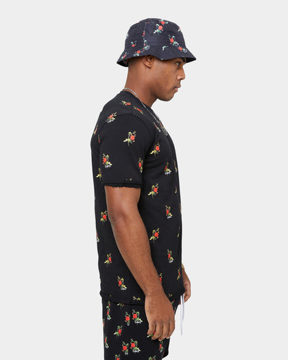 Carre Ament Repeat Rugueux Short Sleeve T-Shirt Black