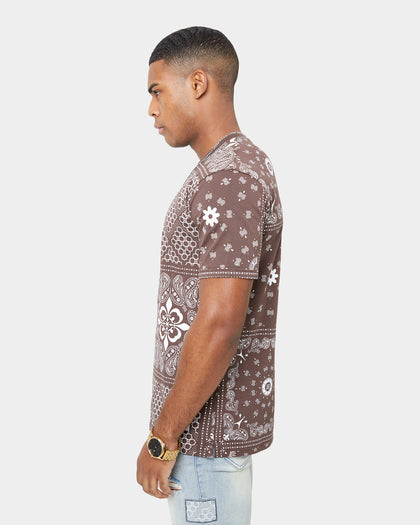 Carre Bandana Ultra Classic Short Sleeve T-Shirt Dark Brown
