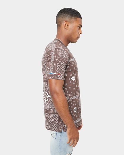Carre Bandana Ultra Classic Short Sleeve T-Shirt Dark Brown