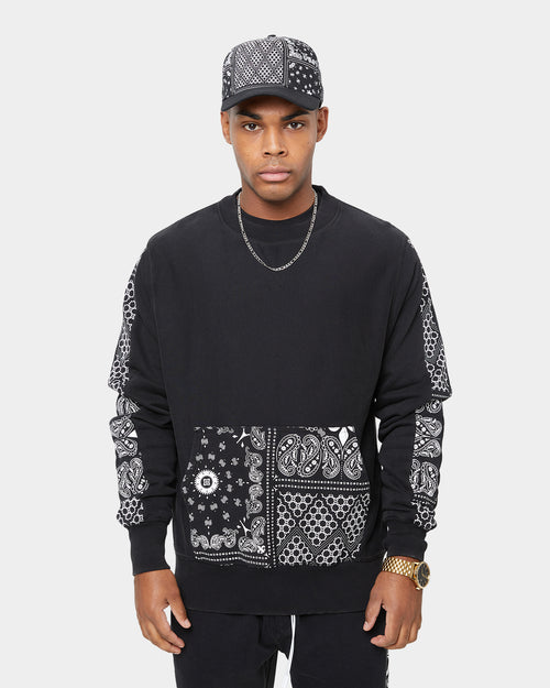 Carre Bandana Ultra Pocket Crewneck Washed Black