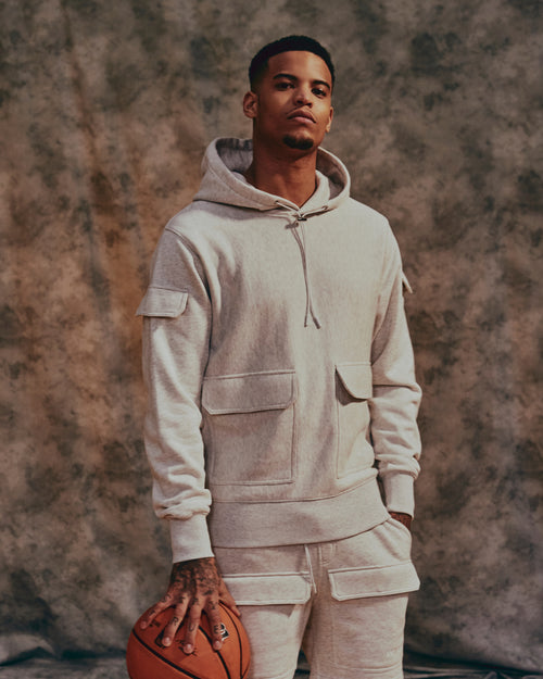 Carré Dominateur Cargo Hoodie Light Marle