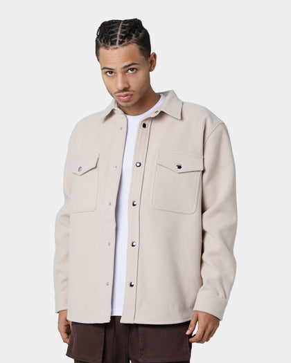 XXIII Heath Wool Blend Shacket Beige