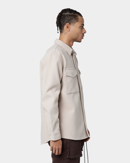 XXIII Heath Wool Blend Shacket Beige