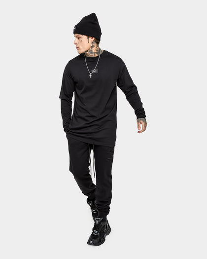 Saint Morta Annex Layered Long Sleeve T-Shirt Black