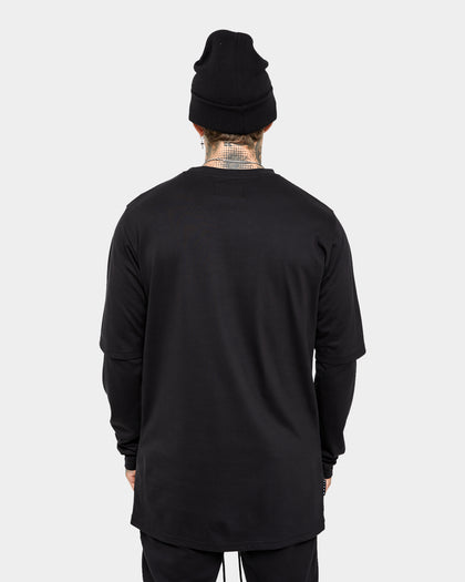 Saint Morta Annex Layered Long Sleeve T-Shirt Black