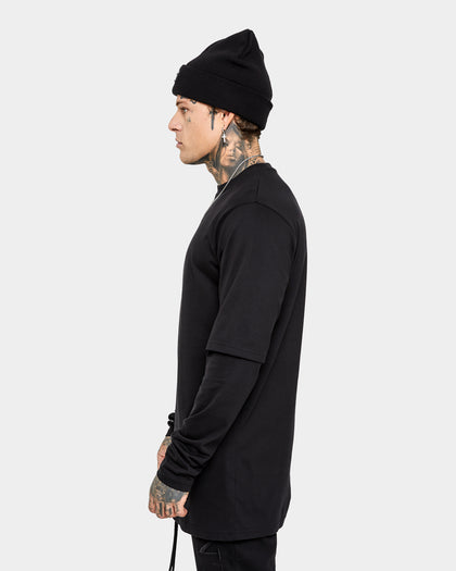Saint Morta Annex Layered Long Sleeve T-Shirt Black