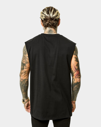 Saint Morta Workshop Oversized Muscle T-Shirt Black/White