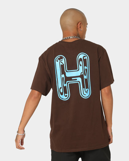 HUF Common H Short Sleeve T-Shirt Chocolate Brown