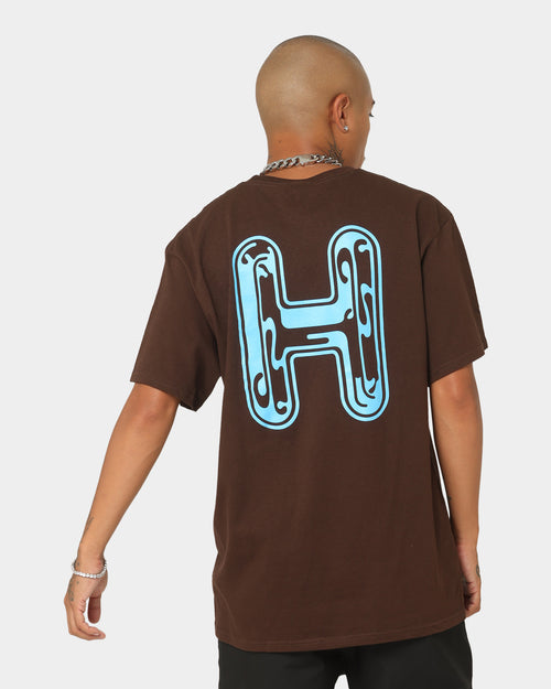 HUF Common H Short Sleeve T-Shirt Chocolate Brown