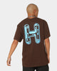 HUF Common H Short Sleeve T-Shirt Chocolate Brown
