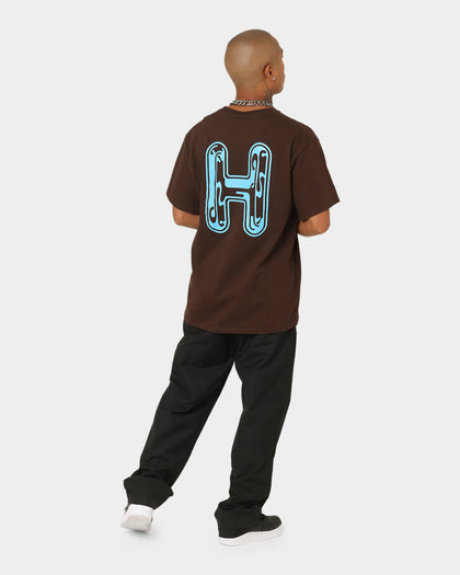 HUF Common H Short Sleeve T-Shirt Chocolate Brown