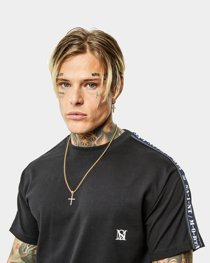 Saint Morta Monolith Sport Stencil T-Shirt Black/Navy